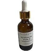 Hyaluronic Acid and Vitamin C Face Serum, Plant Based, Handmade