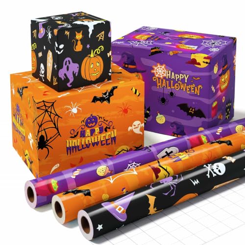 WERNNSAI Halloween Wrapping Paper