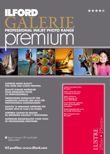 Ilford GALERIE Premium Lustre 13x19 Inches, 25 Sheet Pack 2002138