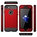 NabeCase Shockproof Case for iPhone 7 Sturdy and Durable and Slim Fit Case for iPhone 7, Red Black