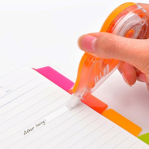 Happlee 6 Pack Correction Set, Tear-Resistant Correction Tapes, Grip Eraser Tape Dispenser, White Out Tapes Applies Dry, Rewrite Instantly (6X13yds) - Thumbnail 2