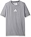adidas Big Boys' Climalite Short Sleeve Graphic Tee, Medium Grey Heather, Small/8