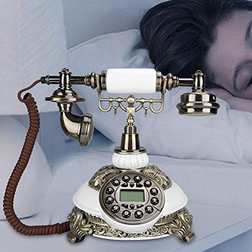 Oumij Vintage Phone Telephone IDS-8646C Upgrade Edition Classical Wood European Vintage Antique Telephone - Thumbnail 2