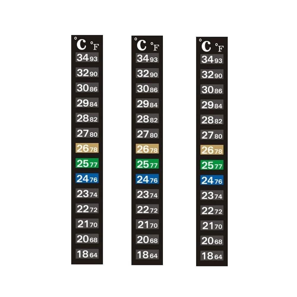 3Pcs Black Stick-on Digital Fish Aquarium Refrigerator Thermometer Stickers Measurement Temperature Control Sticker G3h2 Tools Products, Thermometers, Fish and Water Animals