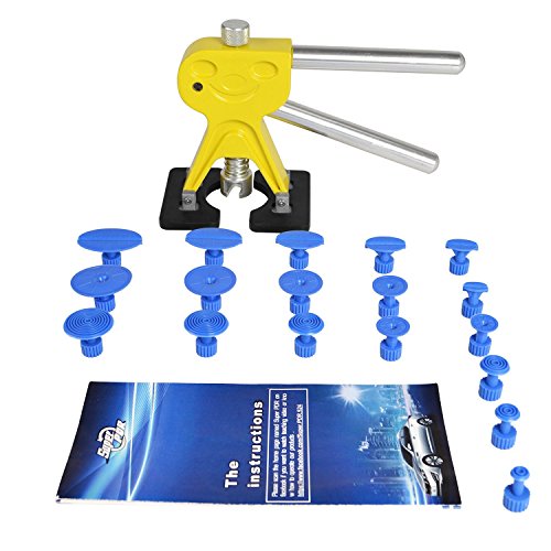 UPC 604697485944, Super PDR 19pcs Auto Body Paintless Dent Removal Repair Tool Kits Glue Puller Smile Dent Lifter with Pro Glue Puller Tabs