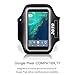 JOTO Running Armband for iPhone 8, 7, 6, 6s, Samsung Galaxy S6, S7, HTCM9, Google Pixel, Pixel 3 2, Phone Sport Arm Case Cover Pouch with Key Holder for Gym Jogging Walking Workout and Exercise –Black