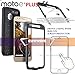 COVRWARE Iron Tank Case Compatible with Moto E4 PLUS with Built-in [Screen Protector] Heavy Duty Full-Body Holster Armor [Brushed Metal Texture] Case [Belt Clip][Kickstand], Black