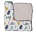 Little Unicorn Original Premium Cotton Quilt | Multi-Layered & Extra-Soft Muslin Fabric |for Babies & Toddlers (Dino Friends)