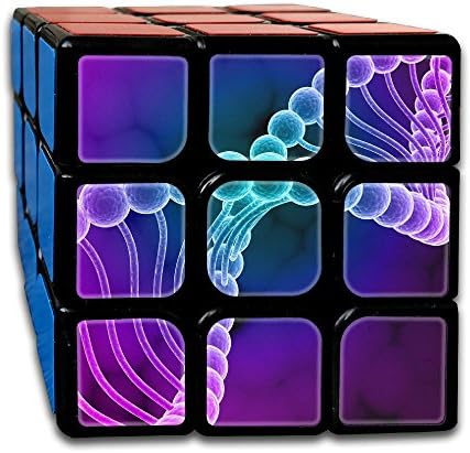 LjcuB Human Energy Field And DNA 3x3x3 Speed Cube Toys Smooth Sticker Magic Cube Puzzles 55mm Anti-pop Best Brain Training Gift Idea For Kids Or Adults