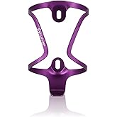 GOUCRRO Bike Water Bottle Holder: Ultra-Light Bicycle Bottle Cages with Screws, Alloy Aluminum, Universal Bike Cup Holder Rack for Road MTB Bikes(Purple)