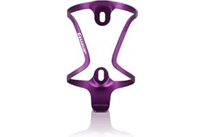 GOUCRRO Bike Water Bottle Holder: Ultra-Light Bicycle Bottle Cages with Screws, Alloy Aluminum, Universal Bike Cup Holder Rack for Road MTB Bikes(Purple)