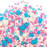 Candy Sprinkles, Mermaid Lagoon Sprinklefetti 8oz, Pink White Blue, Sprinkles for Baking, Gluten Free