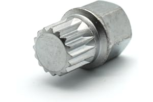 TEMO Abc5/16Pt Wheel Lock Lugnut Anti-Theft Lug Nut Screw Removal Key Socket S3057 for Vw Audi