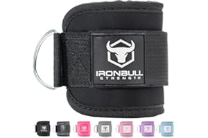 Women's Ankle Strap for Cable Machines & Resistance Bands: Gym & Home Workout Cuff Attachment for Leg Extensions, Kickbacks, 