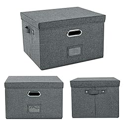 JSungo File Box with 5 Hanging Filing