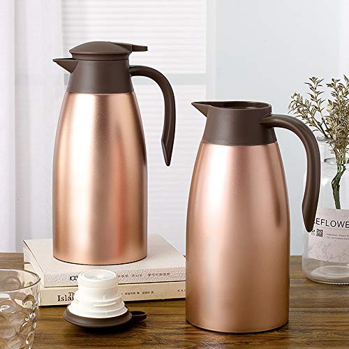 68oz Coffee Carafe Airpot Insulated Coffee Thermos Urn Stainless Steel