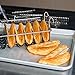 Winco TB-8, Taco Basket For 8 6-Inch Shells, Deep Fryer Taco Holder Basket, Commercial Heavy-Duty Taco Fry Basket with Grip Handle