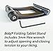 BobjGear Foldable Tablet Stand for Tablets and iPads, Black