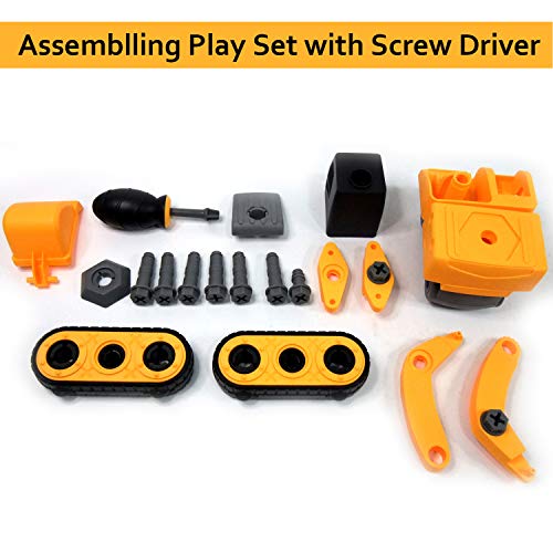 WisToyz Take Apart Toys, Toy Vehicles, Assembly Toy Excavator Constructions Set, Building Vehicle Play Set Screwdriver, Ideal Educational Toy Toddlers, Boys & Girls Aged 3, 4, 5, 6 - Thumbnail 2