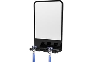 HIGHYDROLED Shower Mirror Fogless for Shaving, Fogless Mirror for Shower with Razor Holder, Anti Fog Shaving Mirror NO-Drilling & Removable, Fogless Shower Mirror, Fogless Mirror Shatterproof & Waterproof