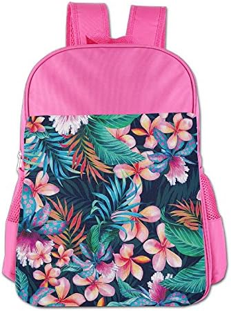 CJTRTE Flower Tree Leaf Girls&amp;Boys Shoulder Backpack Satchel Bag Bagpack For Kids Students(2Color:Pink,Blue)