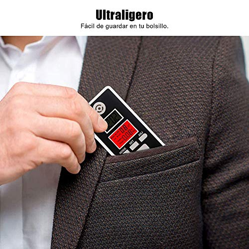 bedee Probador de Alcohol en Aliento Profesional de Alta precisión - Alcoholímetro portátil Detector de Alcohol Digital