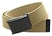 Canvas Web Belt Flip-Top Black Buckle/Tip Solid Color 50