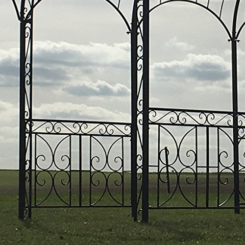 Chemin_de_campagne großer Pavillon Pergola Kiosque Rosenbogen aus Eisen, 561 cm – Bild 3