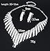 Ulike2 Shining Clear Crystal Rhinestone Silver Plated Bridal Jewelry Sets Y-shaped Necklace and Earrings