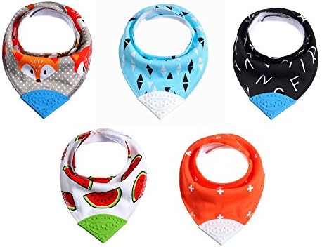 Unisex Baby Bandana Drool Bibs for Drooling and Teething Boys and Girls, 100% Cotton, Soft, Absorbent and Hypoallergenic