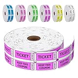 LKXSPLABE Fluorescence Raffle Tickets Double Roll