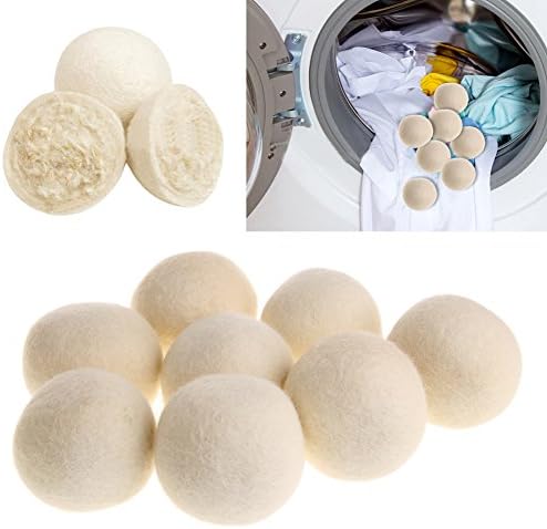 BCHZ 1pc 7cm Wool Dryer Balls Drying Fabric Softer Drying Home Washing White