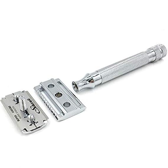 Parker Safety Razor Heavyweight Double Edge Razors and 5 Blades