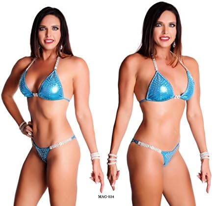 Elegantfitt Competition Bikini Suit wtih 5 Connectors and Swarovski Imitation Crystals