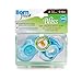 Born Free BPA-Free Bliss Natural Shape Pacifier, Blue, 0-6M