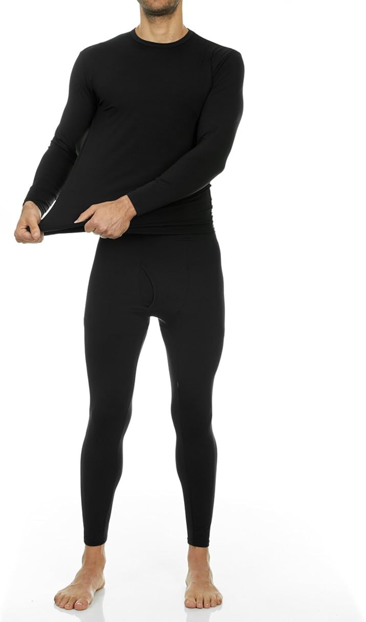 Thermajohn Men's Ultra Soft Thermal Underwear Long Johns Set with Fleece Lined at  Men’s Clothing store