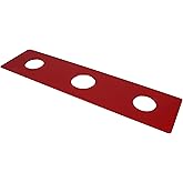 Waterline 3 Hole Escutcheon Deck Repair Plate for Kitchen or Bathroom Faucets - Universal Fit, 12 Inches, 14GA Steel | Sink C