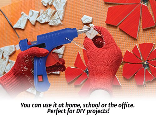 50 Glue Gun Melt Sticks - 7mm - Fits All Standard Guns - Rapid Heating and Melting for Arts and Crafts, Household Sealing, Repairs and DIY Projects - By Gee Gadgets