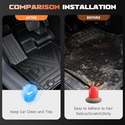 All Weather TPE Car Floor Mat Fits For Toyota Land Cruiser LC300 2022-2026 7Seats Protector Passenger Seat With Fire Extinguisher Car Mats Floor Waterproof LC300 Interior Accessories