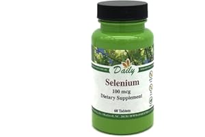DAILY MANUFACTURING Daily's Selenium (100 mcg, Gluten Free, Soy Free, Vegan, 60 Tablets)