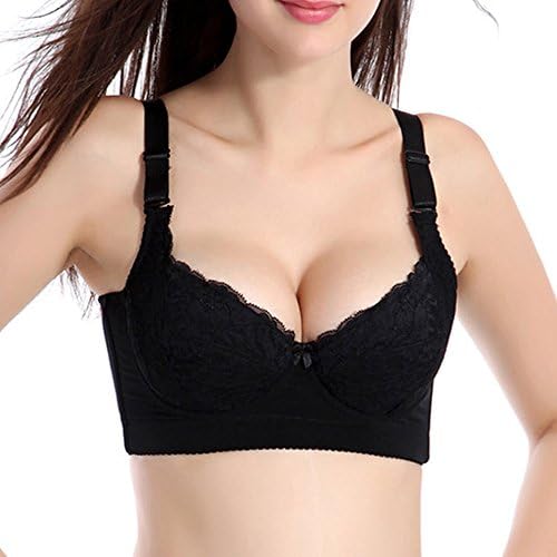 KENTONG HILL Womens Lace Underwire Bra Plus Size Padded Comfort Bra Push UP