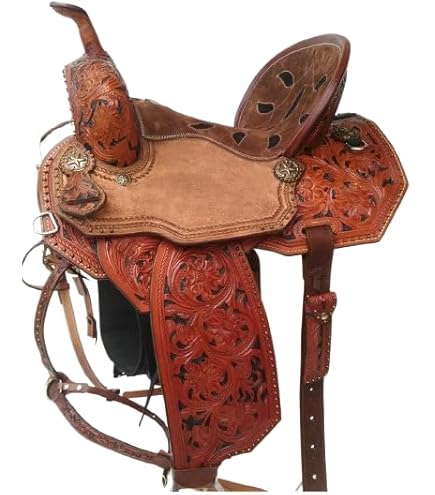 Western Miniature Horse Trail Mini Saddle Floral Tooled Tack