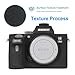 STSEETOP Camera Case for Sony A7III A7RIII ILCE-7RIII A73 A7R3 - Protective Silicone DSLR Skin Cover, Detachable Cage, Shockproof, Dustproof (Black)