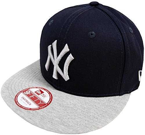 New Era New York Yankees Jersey Team Snap Navy Grey Snapback Cap S M 9fifty