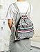 iSuperb® Canvas Drawstring Backpack bag Gym Sack bag Stylish Lightweight Cute for Excursion Outdoor (Bohemia)