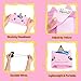 VCOM Kids Headphones, Volume Limited Girls Earphones with Thin Removable Speakers & Soft Washable Fleece Sleeping Headband 3.5mm Jack Compatible for iPad Kindle Tablet Laptop Smartphone(Pink Unicorn)