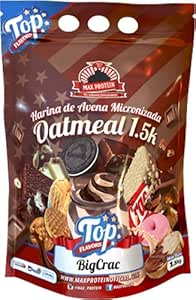 Max Protein Harina de Avena Top Flavors (Oatmeal) - 1,5 Kg BigCrac