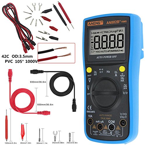image for UEB Digital Multimeter ANENG AN882B+ True-RMS Auto Range AC/DC Meter w