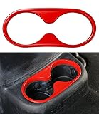 Opar Red Rear Cup Holder Cover Trim for 2011 - 2018 Jeep JK Wrangler & Unlimited