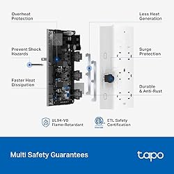 TP-Link Tapo Smart Plug Outlet Extender, Surge